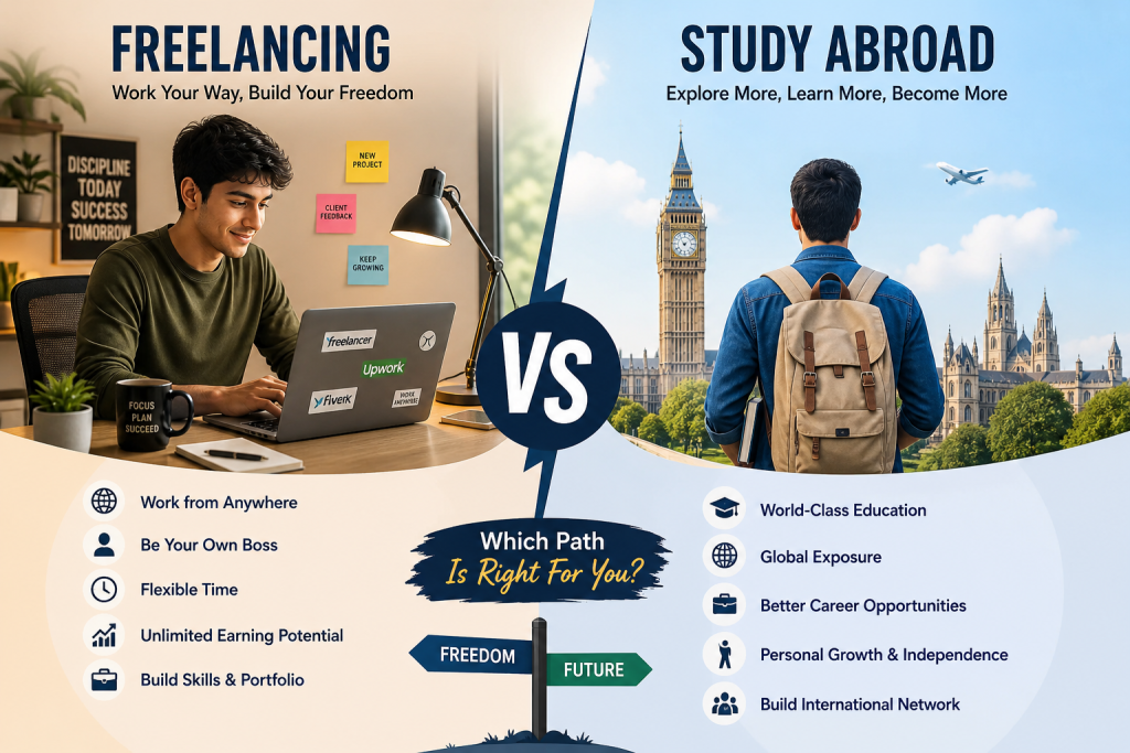 Career of Bangladeshi Students: Study Abroad vs Freelancing freelancing vs study abroad